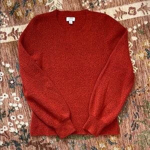 J. Crew Women's Rich Red Crewneck Sweater